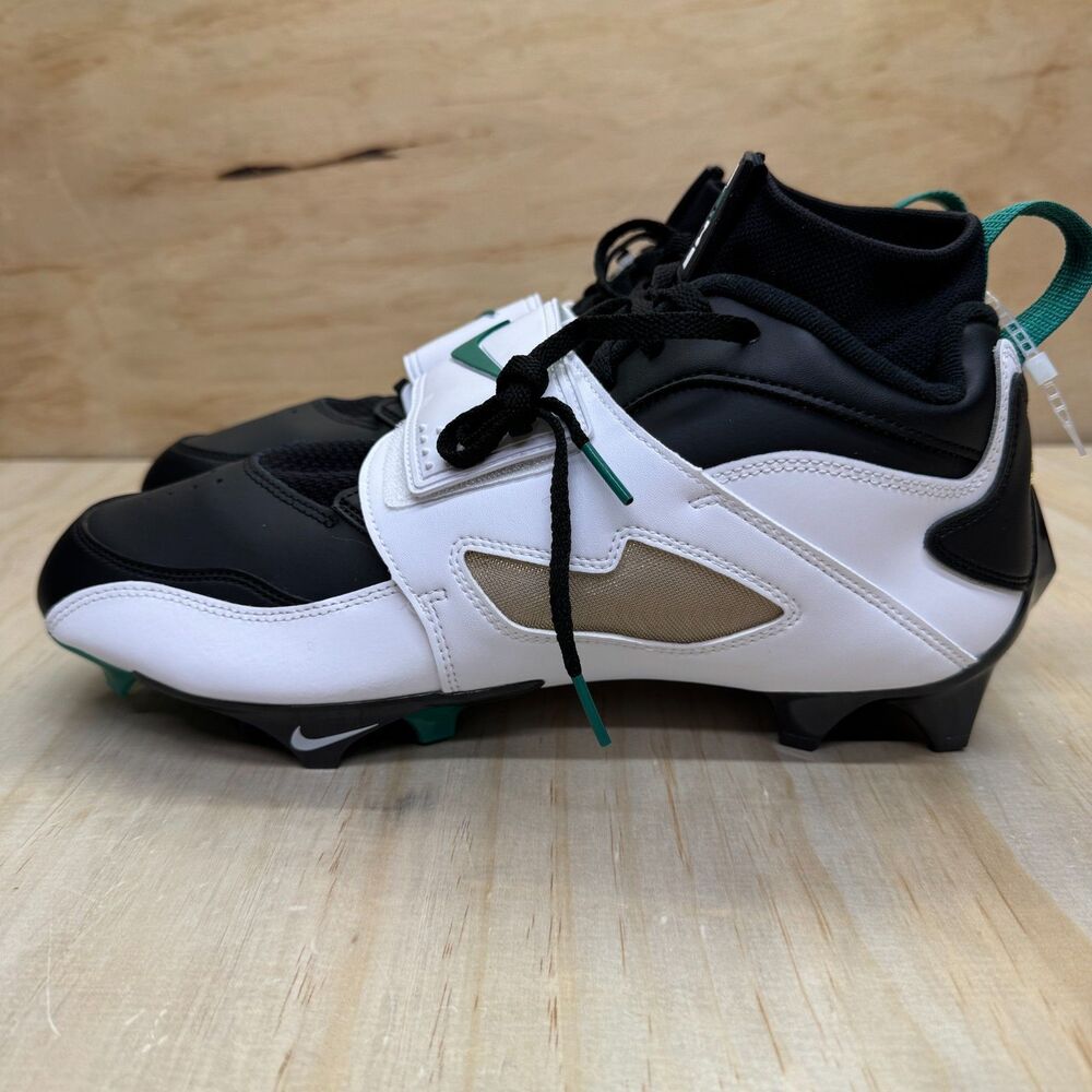 NEW Nike Air Diamond Turf Vapor Edge TD Football Cleats White Black sz 12